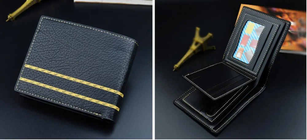 

2019 MZL36 New Men Wallets Fresh Fishon Designer's Purse Men Brand striped Card purse Mens Wallet Wholesale price