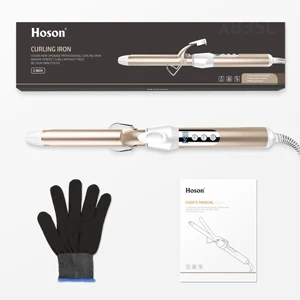 H36d6f957e5b849aeaf4da3cb4cfc96570 LCD Styling Tools Professional Hair Curling Iron Ceramic Wand Waver Pear Flower Cone Electric Curler Roller Including Gloves