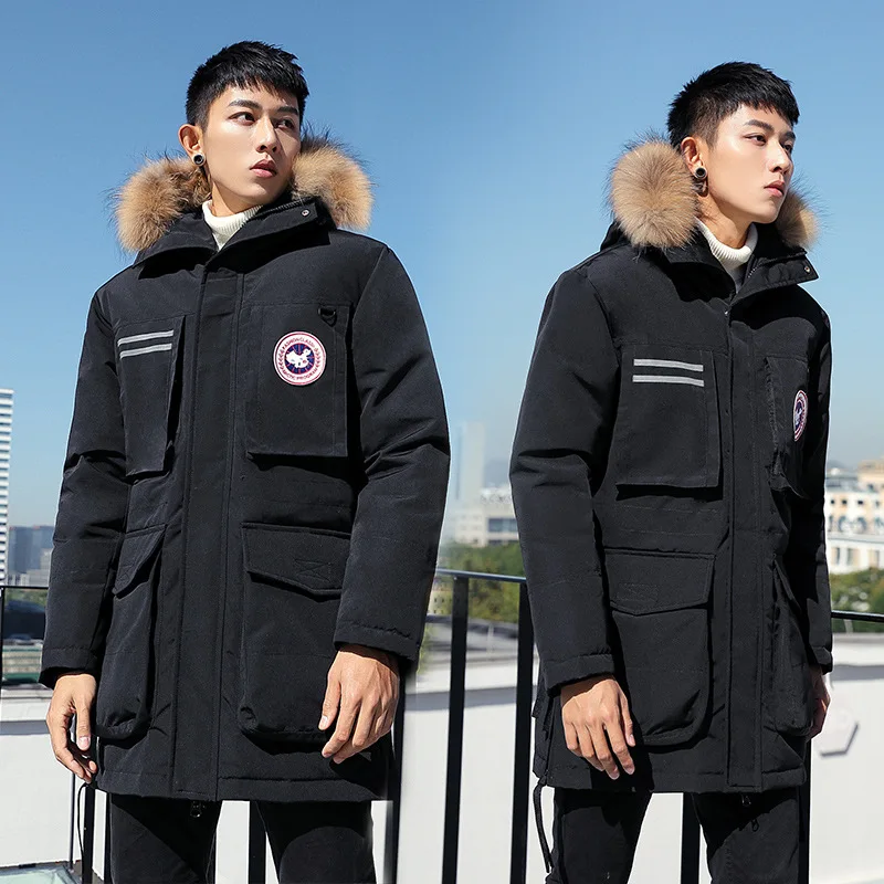 Лидер продаж 2019 Новое поступление зимняя куртка Мужская пуховая парка высокого
