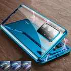 Двухсторонний стеклянный Магнитный чехол для Samsung Galaxy S20 Plus Note 20, ультраалюминиевый металлический чехол с полным покрытием на 360 градусов для защиты объектива