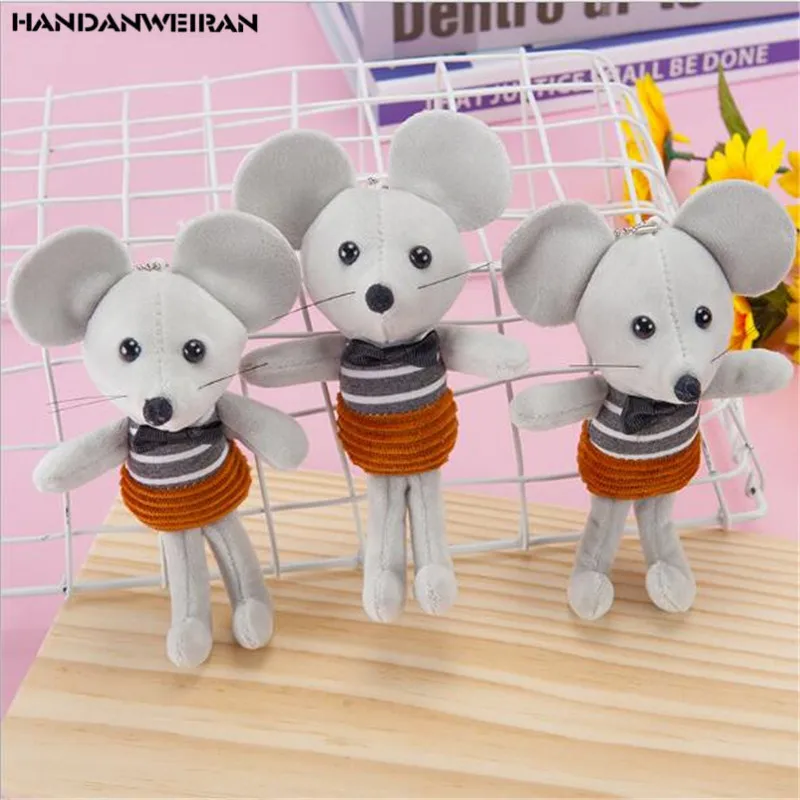 1 шт. Новый 17 см милый крысиный год талисман галстук бабочка горизонтальная