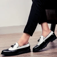 tassels patent leather shoes for men formal plus size shoes classic elegant groom wedding shoes man zapato italiano hombre