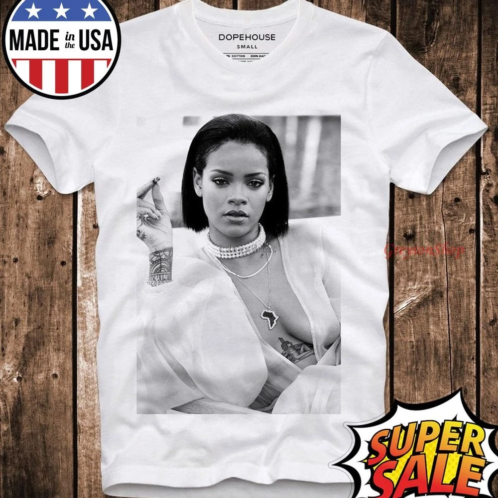Футболка 3D Сексуальная Повседневная черная белая певица женская хип хоп для