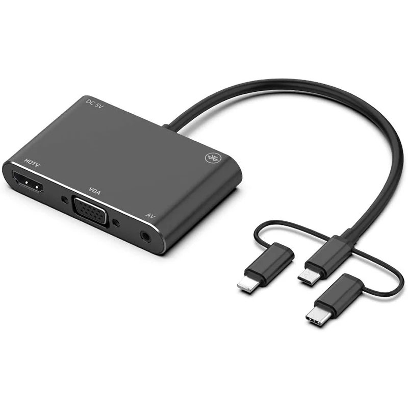 HDMI VGA AV адаптер конвертер USB C к зеркальный мобильный телефон Sn