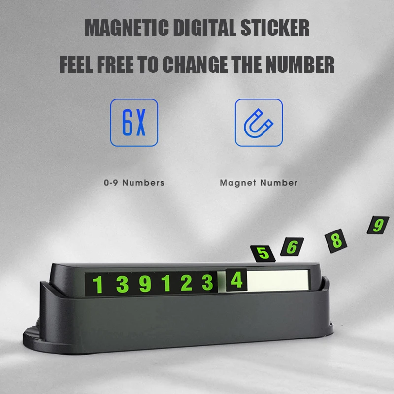 Мобильный телефон держатель Универсальный светящийся автомобиль для временной