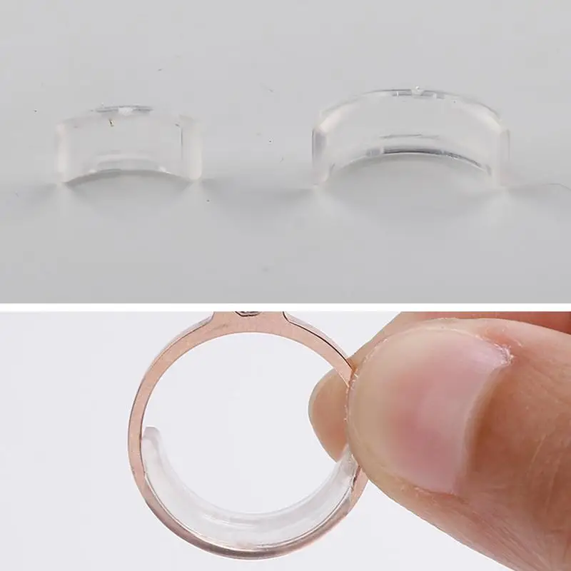 

Transparent Crescent-shaped Ring Tool Ring Size Adjuster Protective Sleeve Shrinker Jewelry Adjustment Tool