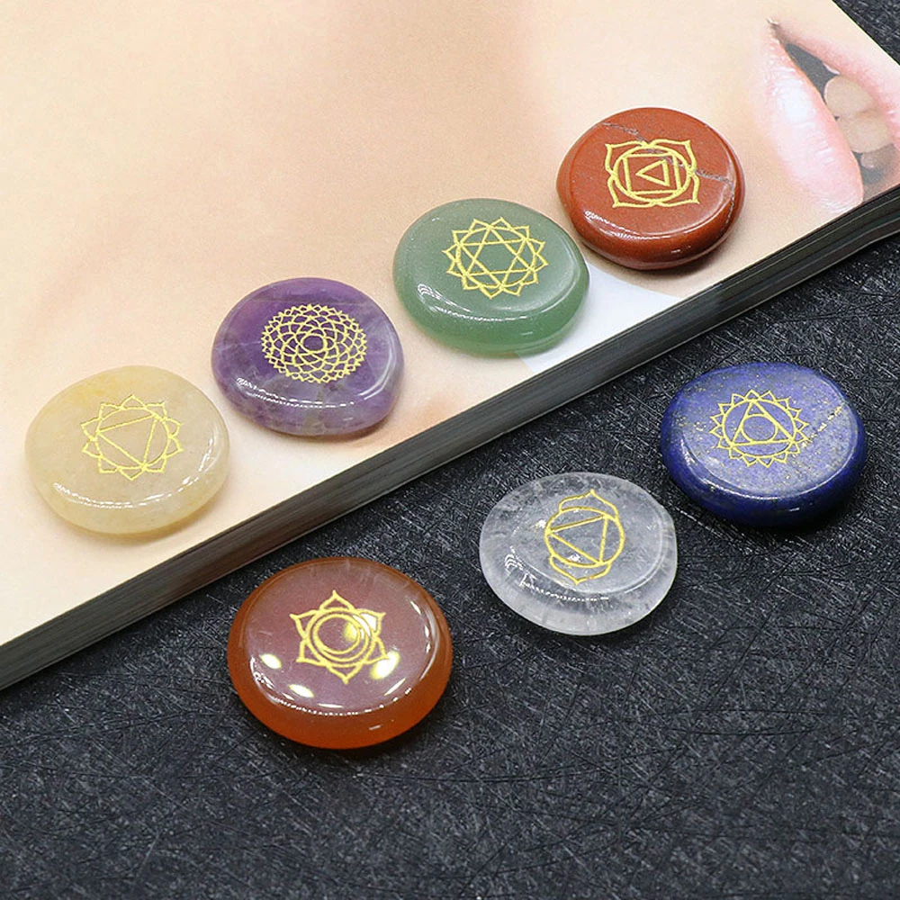 

Natural Crystals Stone Furnishing Articles The Seven Chakras Crystal Ball Rough Rock Reiki Healing Stone Home Decoration Gift