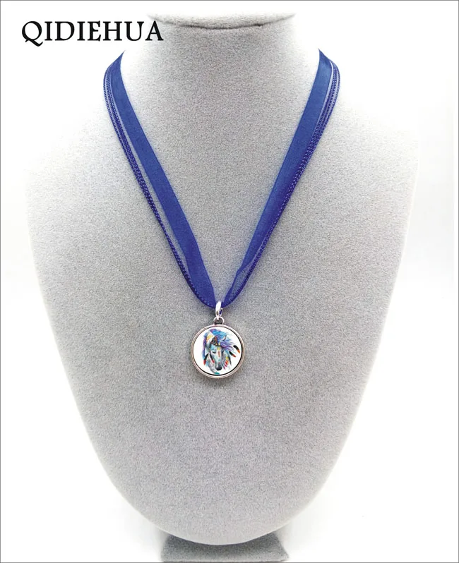 Волшебные Подвески в виде единорога лошади ожерелья из сплава с эмалью ожерелье