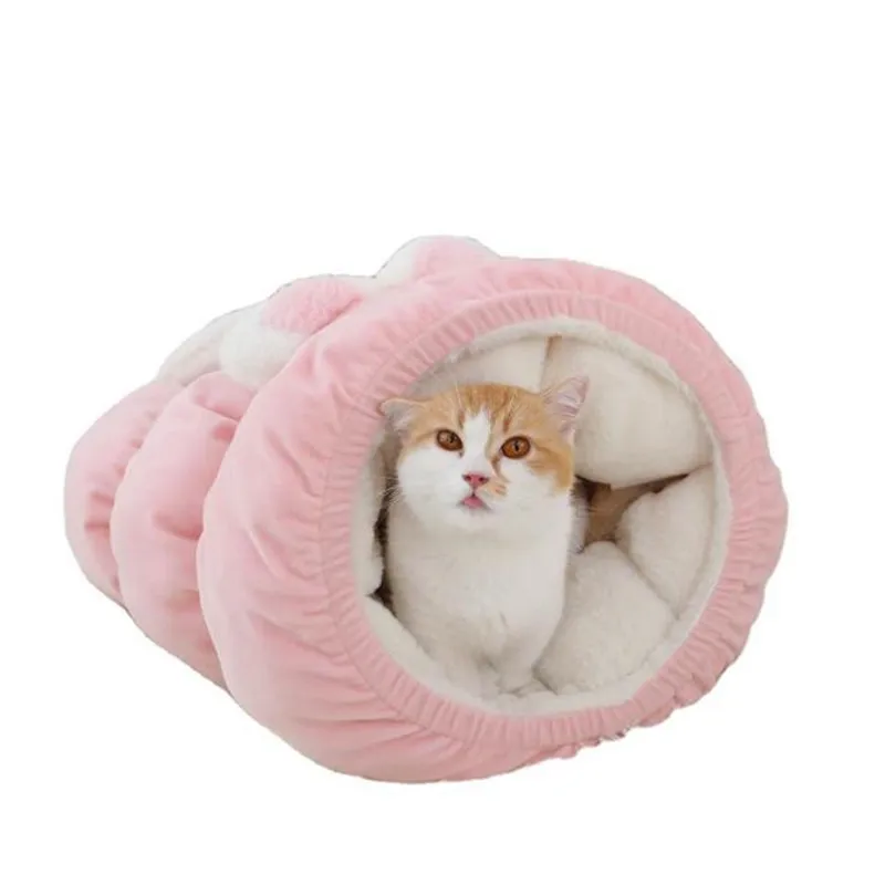 

Caterpillar cat nest sleeping bag pet sleeping cat tunnel mat