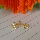 Серьги-гвоздики женские из желтого золота, 999 г, 0,46 мм