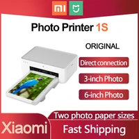 xiaomi miajia photo printer 1s machine for smartphone iphone wifi bluetooth photo pictures ribbon printer portable mini pocket