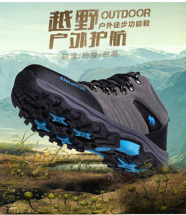 Chiang Men High-top Comfortable boots Casual Brand Warm Hiking Sneakers For Winter Outdoor Sports High-Quality Work Shoes