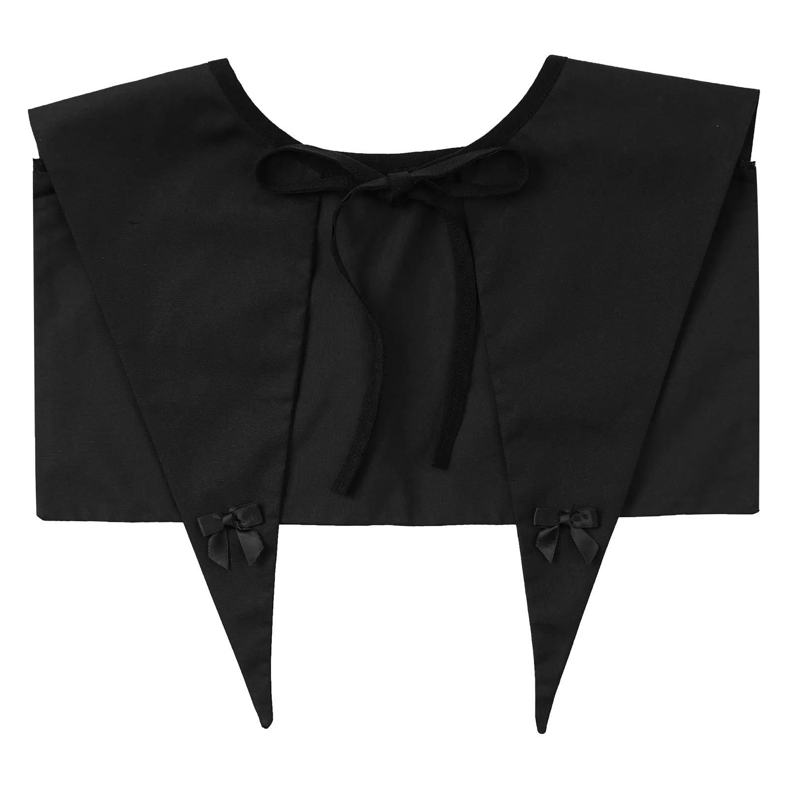 

Women Girls Cute Fake Collar Pleated/Triangle Shrug Shawl False Neck Cover Detachable Faux Neck Collar DIY Clothing Accessories