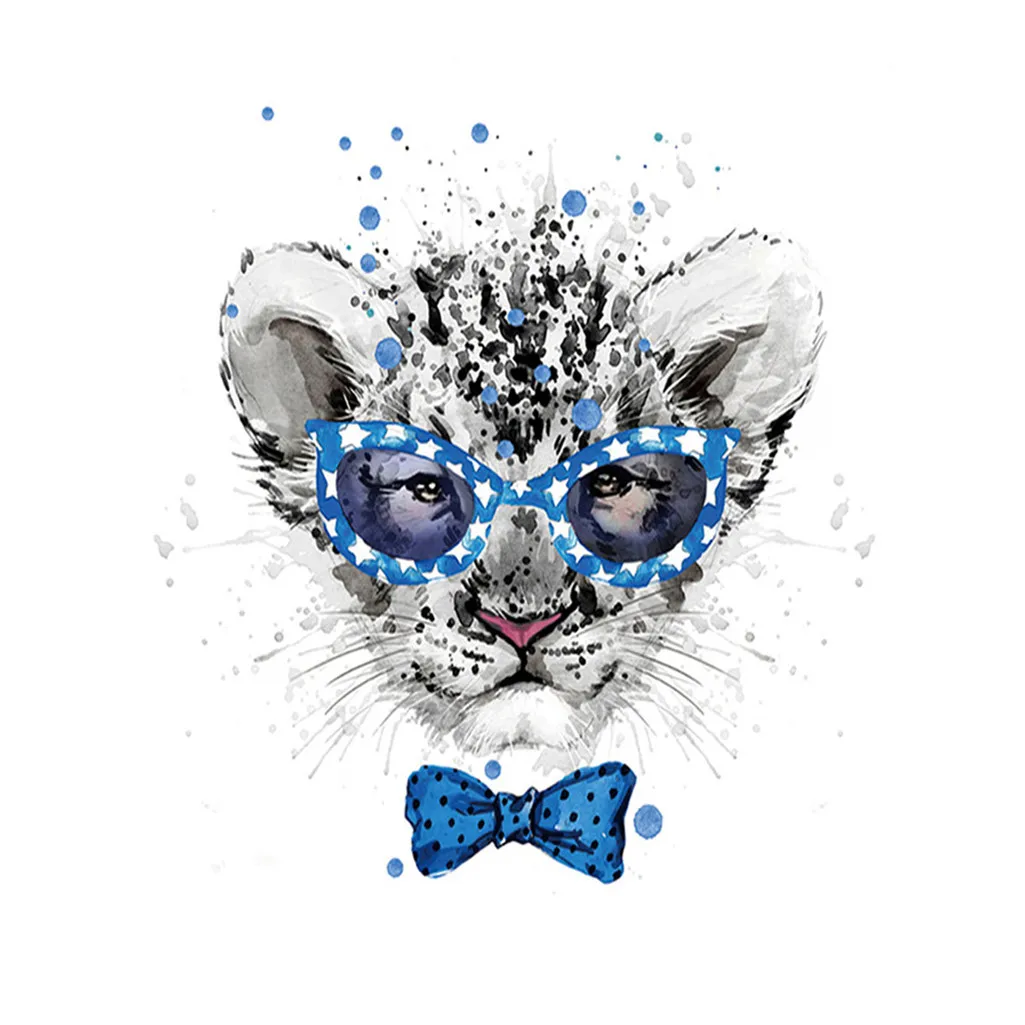 Алмазная картина полная дрель модные очки изображение животных алмазная вышивка