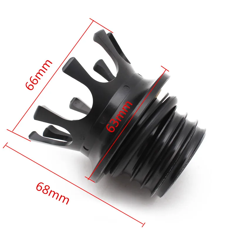 Мотоциклетная газовая крышка с черной алюминиевой короной вентилированная