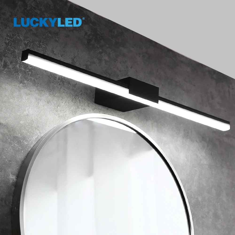 

LUCKYLED Modern Led Bathroom Light 8W 12W AC85-265V Wall Lamp Wall Mount Light Fixtures Indoor Sconce Lamp Wall Lights for Home