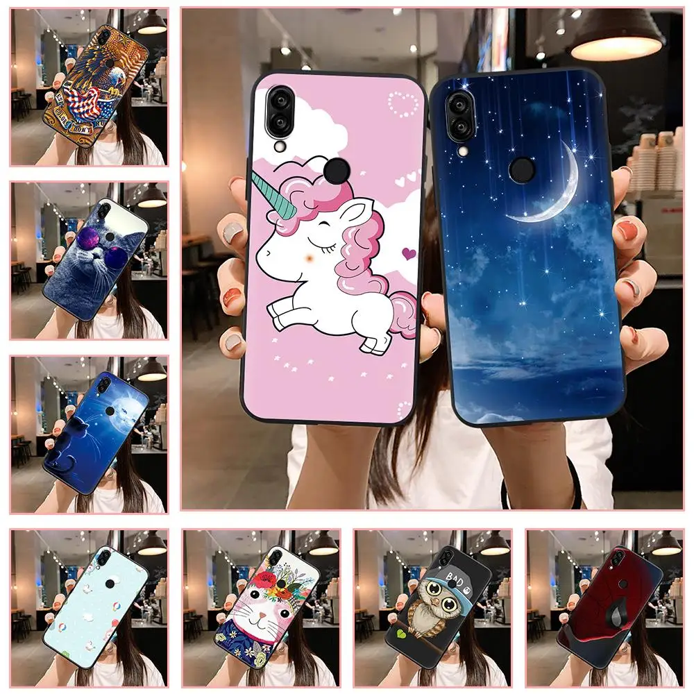 Чехол для телефона с мультяшным рисунком Для Doogee N10/Y7 прочный оригинальный черный