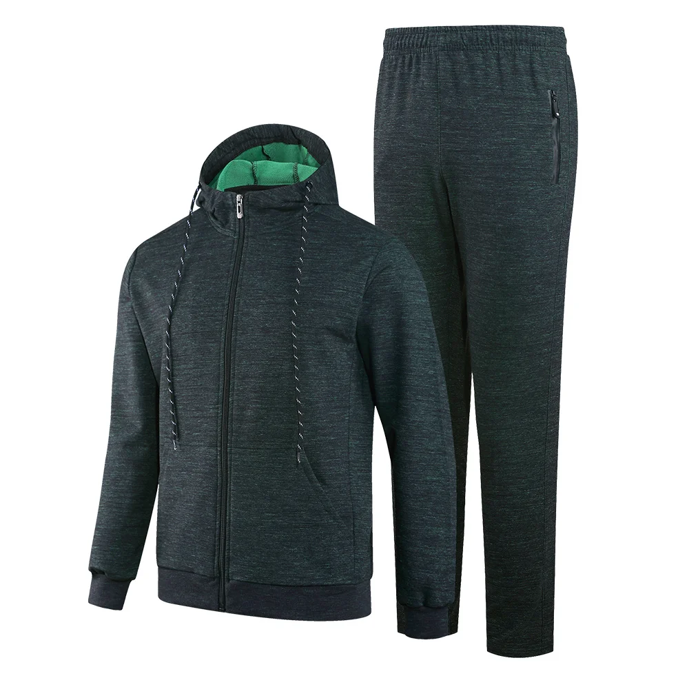 Новый бренд спортивный костюм для мужчин теплый с капюшоном спортивные костюмы