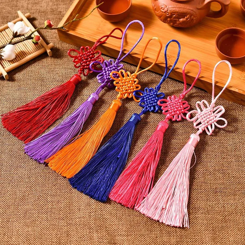 Милый автомобильный брелок женский и мужской ручной Китайский держатель для