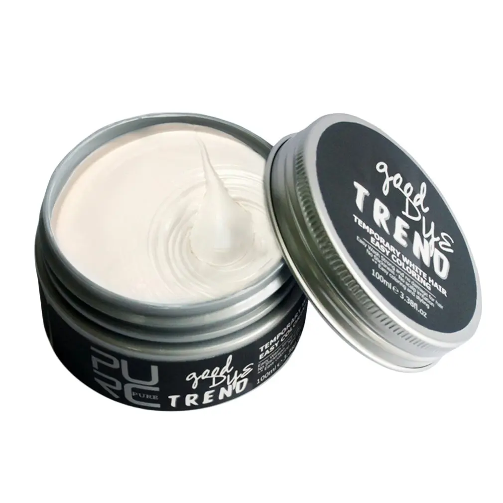 

2018 Disposable Hair Color Cream Universal Women/Men Styling Pomade Compact Stained Color Hair Wax temporary hair dye Tool