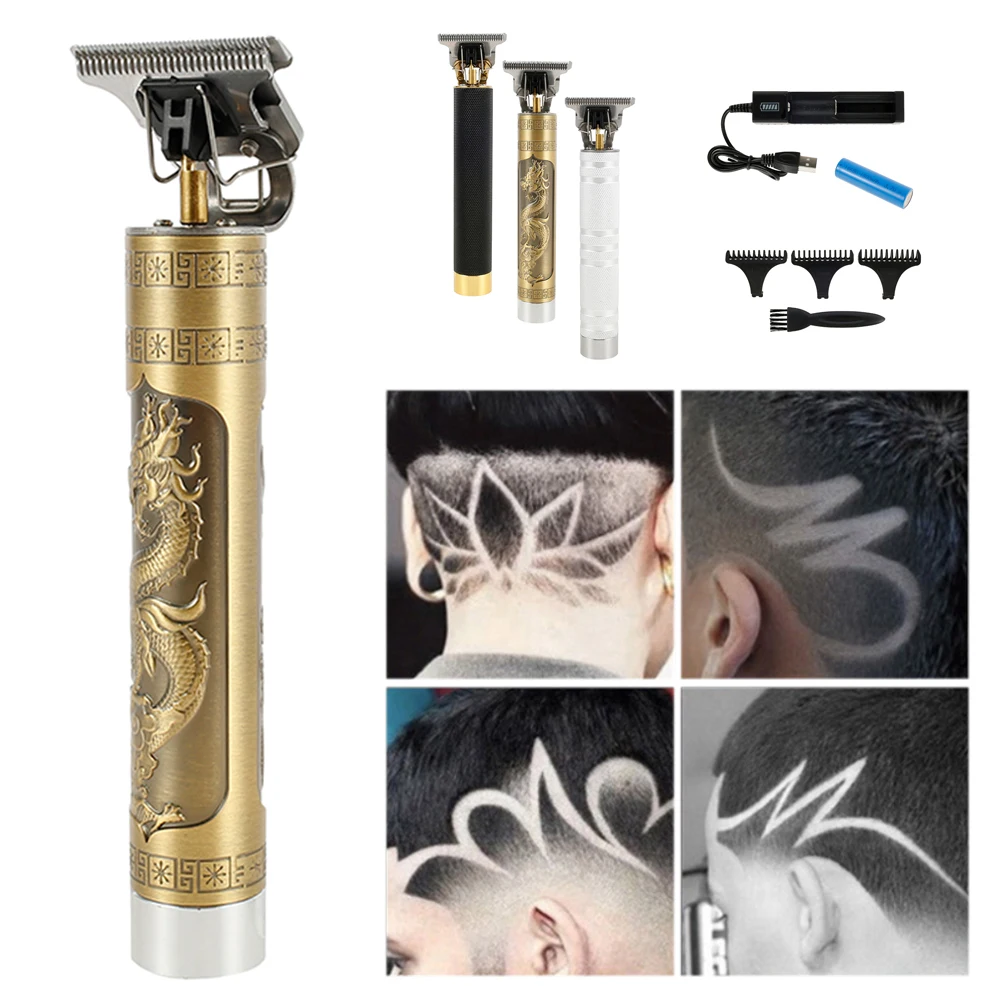 T9 Для мужчин аккумуляторная машинка для стрижки волос парикмахерское