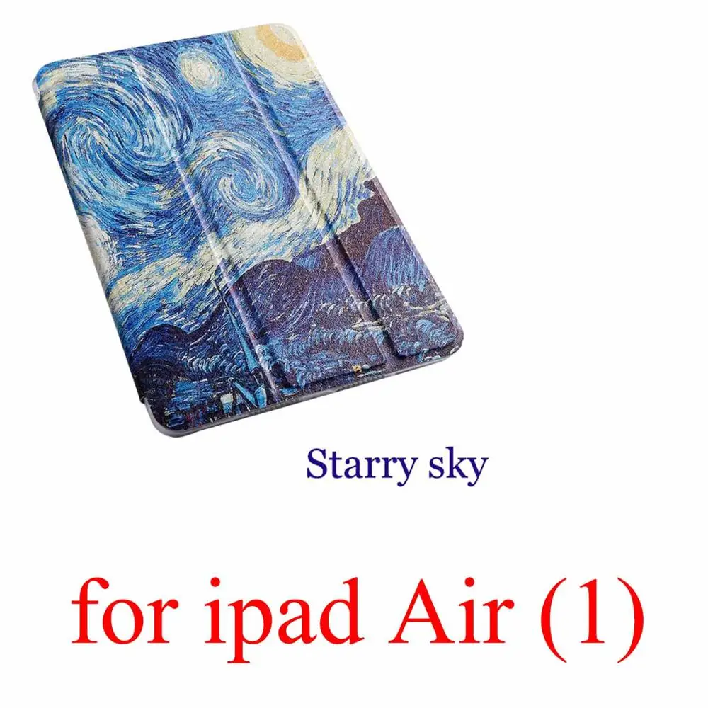 for ipad Air (1) Чехол для планшета с мультипликационным принтом для Apple ipad 2 3 4 9,7 Pro Smart wake Sleep fundas fold Stand cardined cover capa bag для Air 1 2 - Цвет: for ipad Air (1)