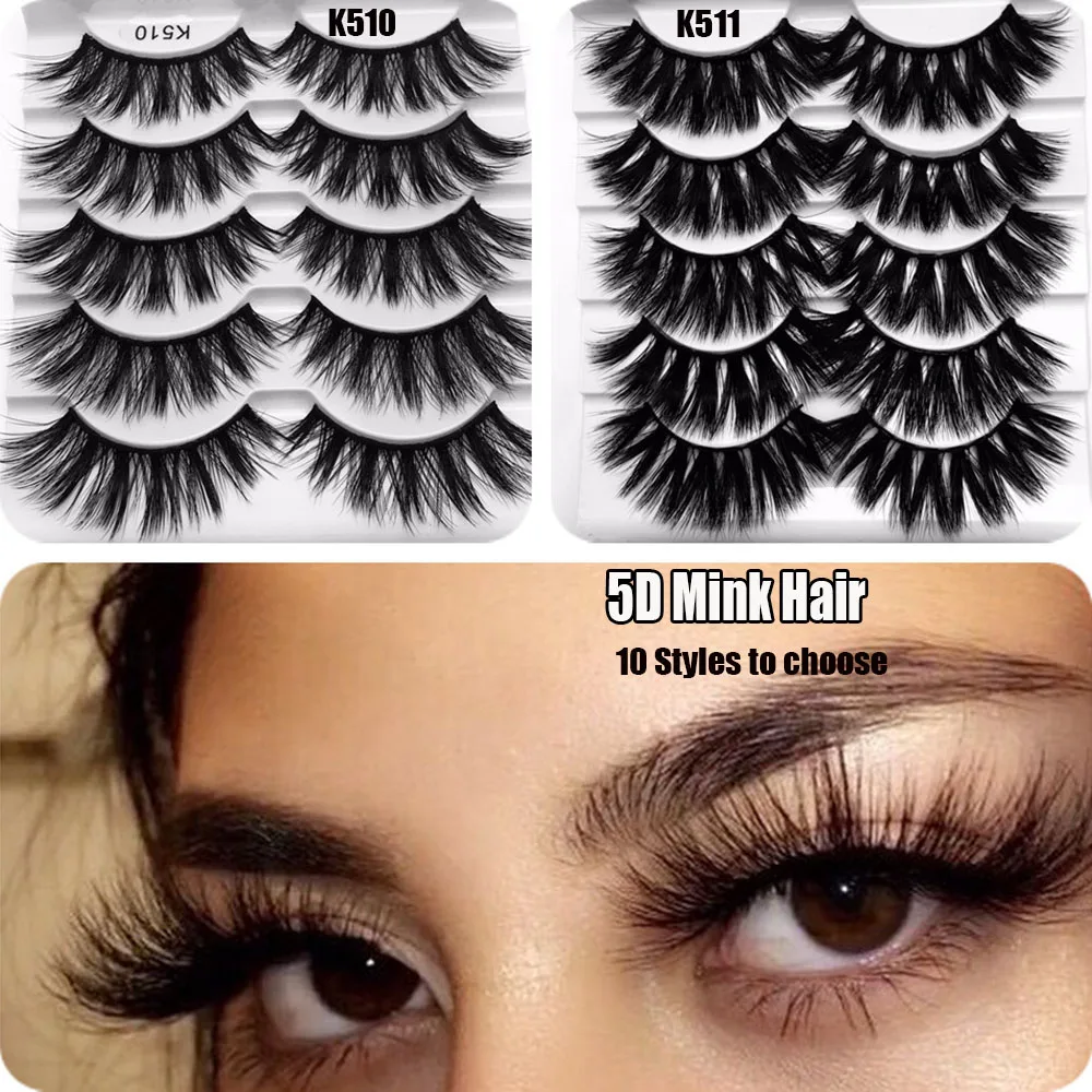 5 пар драматические 25 мм Накладные ресницы с широким крестом толстые длинные 3D