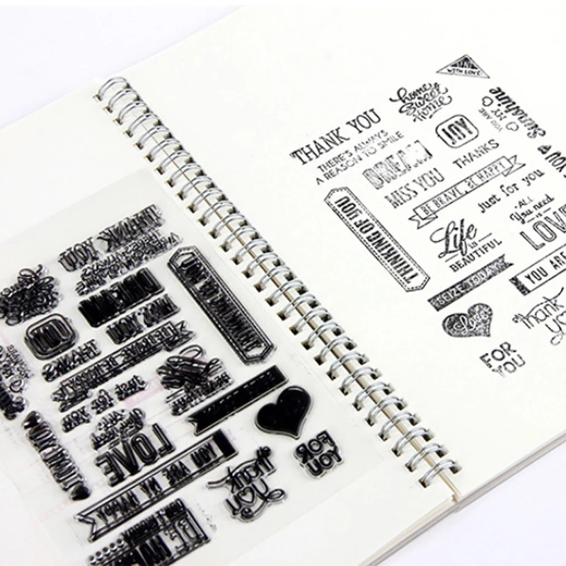 Винтажный прозрачный штамп с цветами птицами розами украшение сделай сам