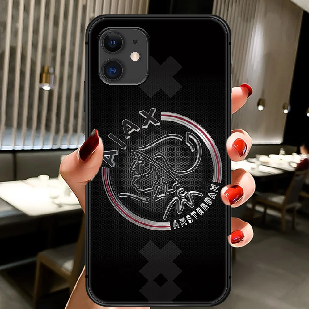 

Ajax Team Hard Colorful Phone Case Cover Hull For IPhone 5 5s se 2 6 6s 7 8 12 Mini Plus X XS XR 11 PRO MAX black Back Pretty