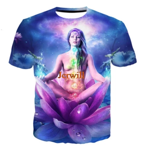 

Hot Funny Meditation 3D Print Casual T-Shirt Fashion Women Men Short Sleeve Tops