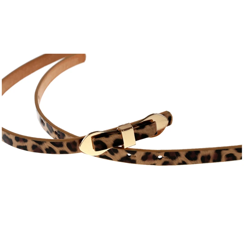 Леопардовый милый тонкий яркий цвет с бантом многослойный пояс для женщин 102*1