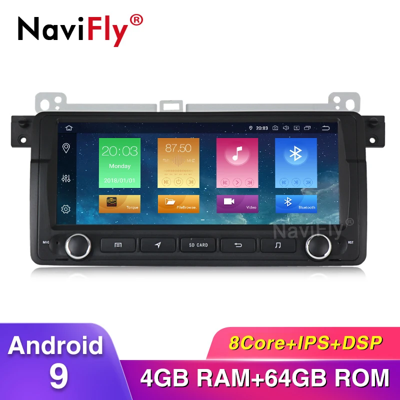 8 ядерный 4 Гб ОЗУ 64 ПЗУ Android 9 0 DSP IPS Автомобильный GPS wifi кассета DVD для BMW E46 M3 318 320 325 330