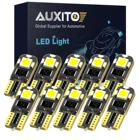 AUXITO 10x светодиодный T10 W5W Canbus автомобильные габаритные огни внутренняя лампа для Audi A3 A4 B6 B8 A6 C6 80 B5 B7 A5 светодиодный ная сигнальная лампа