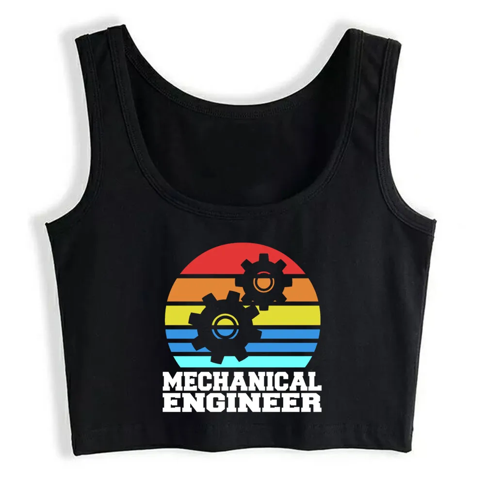 

Crop Top Women Mechanical Engineer Harajuku Tank Top Women Custom Women Clothes