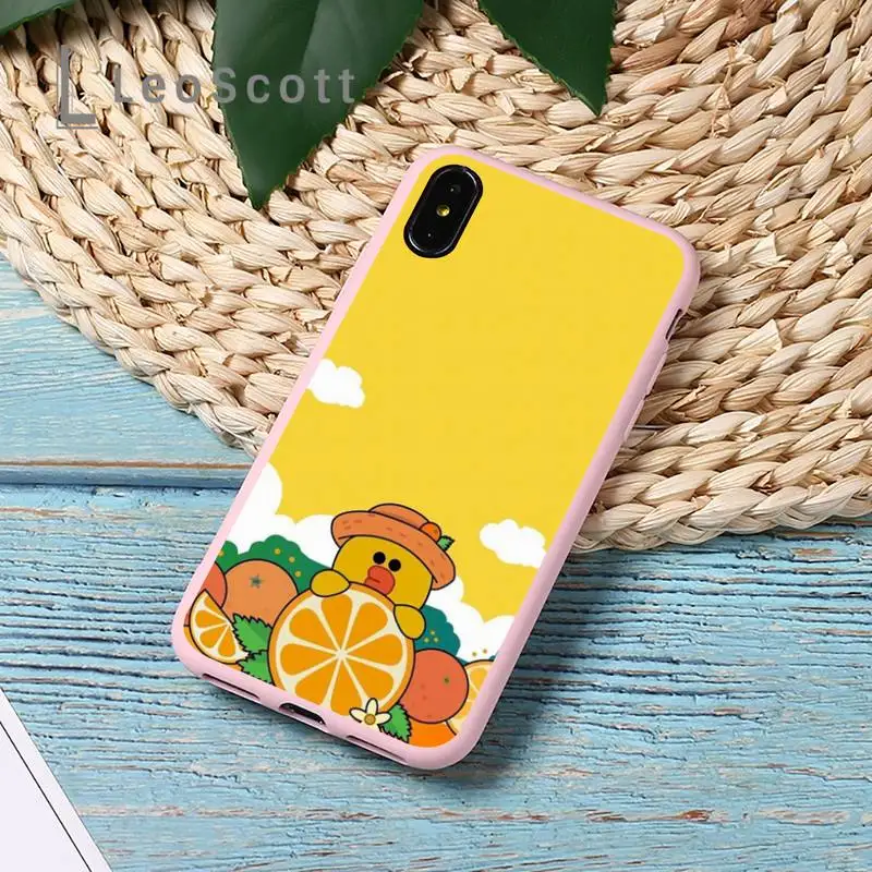 

Cool Yellow Duck cute lovely Phone Case Candy Color for iPhone 11 12 mini pro XS MAX 8 7 6 6S Plus X 5S SE 2020 XR