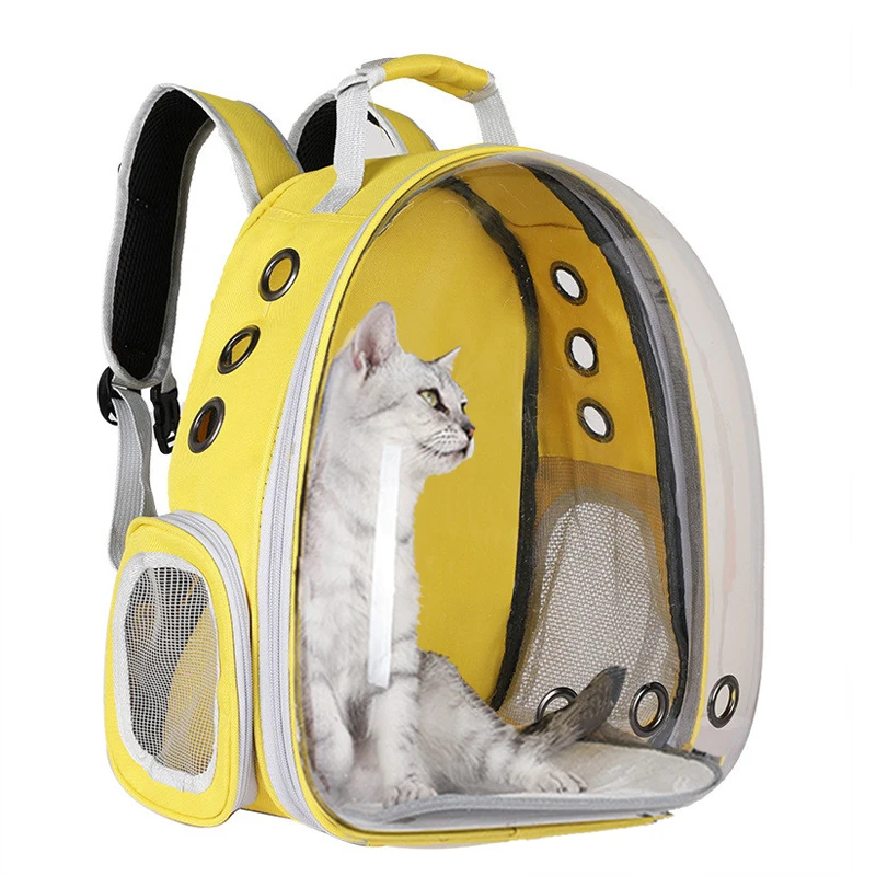 

Portable Pet Carrier Bag Breathable Cat Bag Outdoor Travel Backpack for Cat and Dog Transparent Space Pet Backpack Bag for Cat
