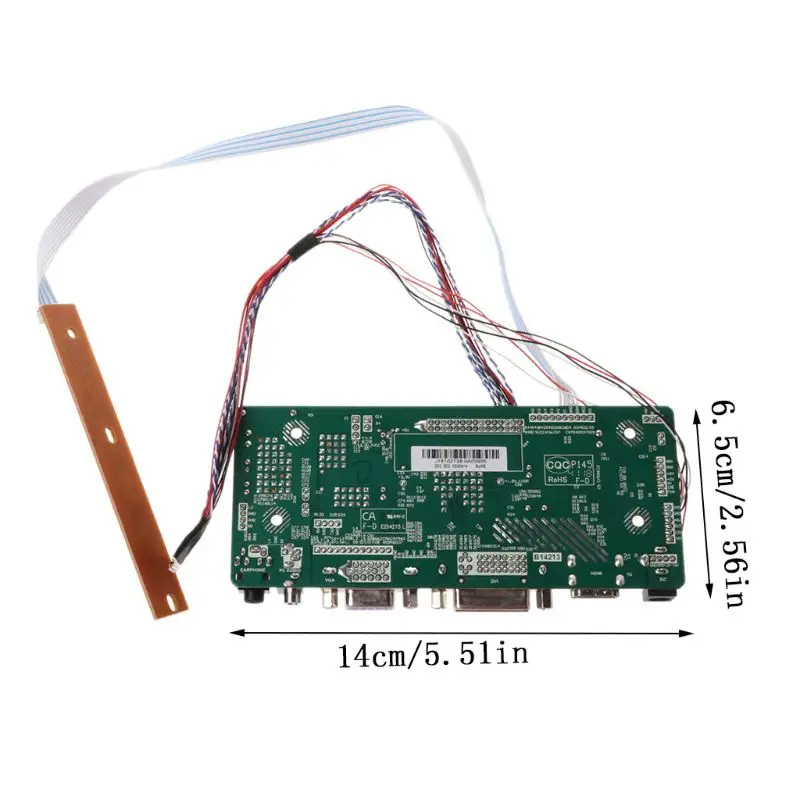 Плата контроллера ЖК HDMI DVI VGA Аудио пк модуль драйвера DIY Kit 15 6 &quotдисплей B156XW02 1366X768