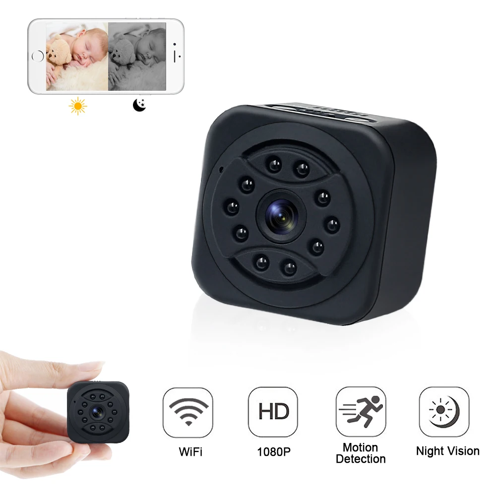HD мини камера Wifi IP 1080P ИК Ночное Видение микро DV DVR Поддержка обнаружения движения