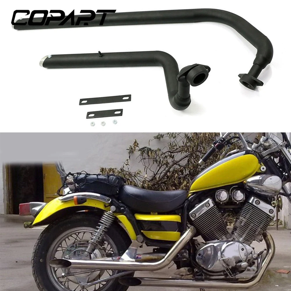 Выхлопная труба для мотоцикла с выхлопной трубой и глушителем съемный глушитель