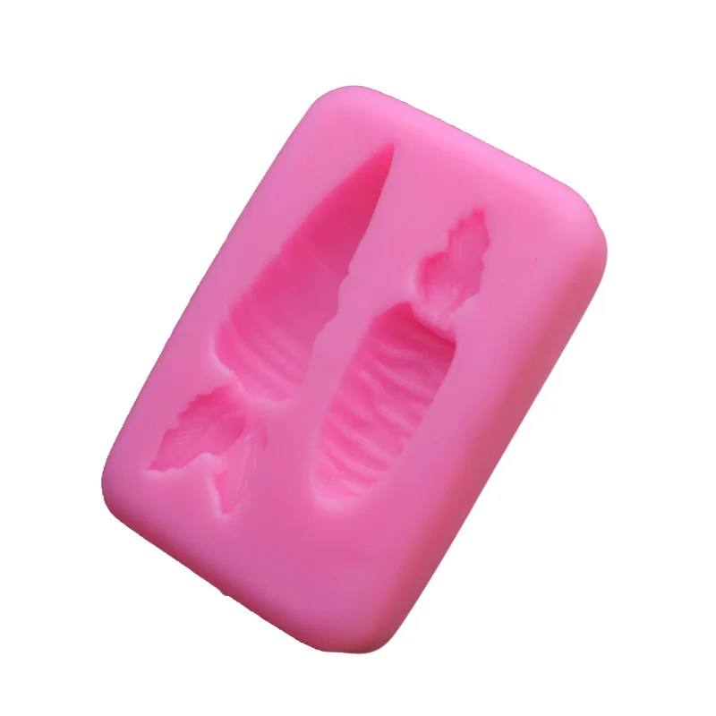 3D &quotсделай сам&quot морковь Форма силиконовая форма для торта Конфета шоколадная