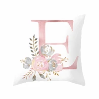 cushion cover 45x45 pink letter polyester pillowcase sofa cushions decorative throw pillows cover car cushion home decoration