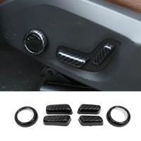 for volvo xc60 2018 2019 car seat adjustment switch decoration cover trim abs carbon fiber auto interior styling accessories