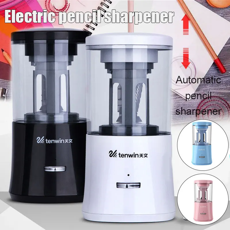 

High quality Electric Pencil Sharpener Heavy-duty Helical Blade to Fast Sharpen for Student Kids 91*91*175mm