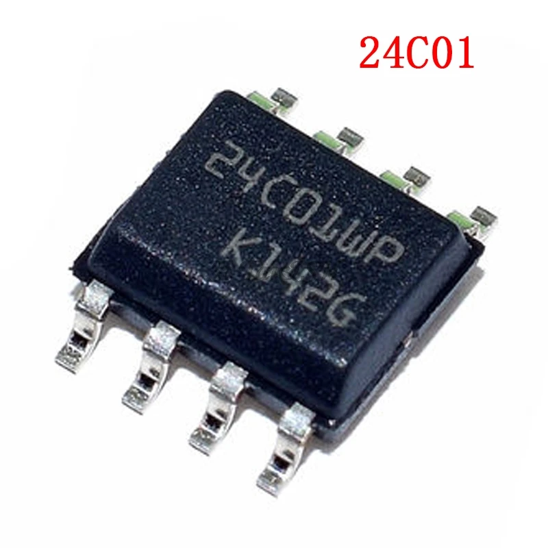 10 шт. 24C01 24C02 24C04 24C08 24C16 24C32 24C64 24C128 24C256 24C512 93C46 93C56 93C66 93C86 лапками углублением SOP-8 новый и оригинальный IC Чипсет