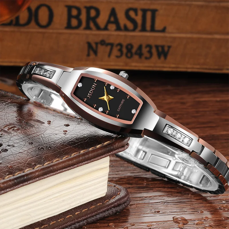 

JSDUN New Luxury Ladies Watch Waterproof Silver Steel Strap Women Brand Bracelet Clock Women Quartz Wristwatch Relogio Feminino