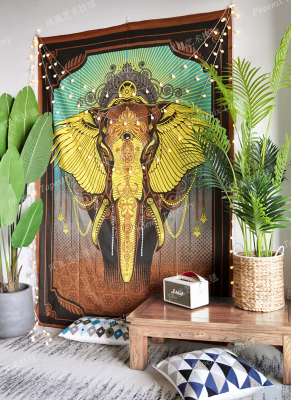 Мандала ручной работы висящий гобелен винтажный домашний Декор Фон Ткань