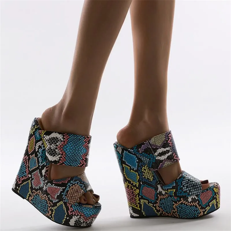 

BBZAI Summer Sexy women's shoes New pattern Superior quality Cusp Sandals 16C Wedges Waterproof 7CM Fashion Show 4-10 11