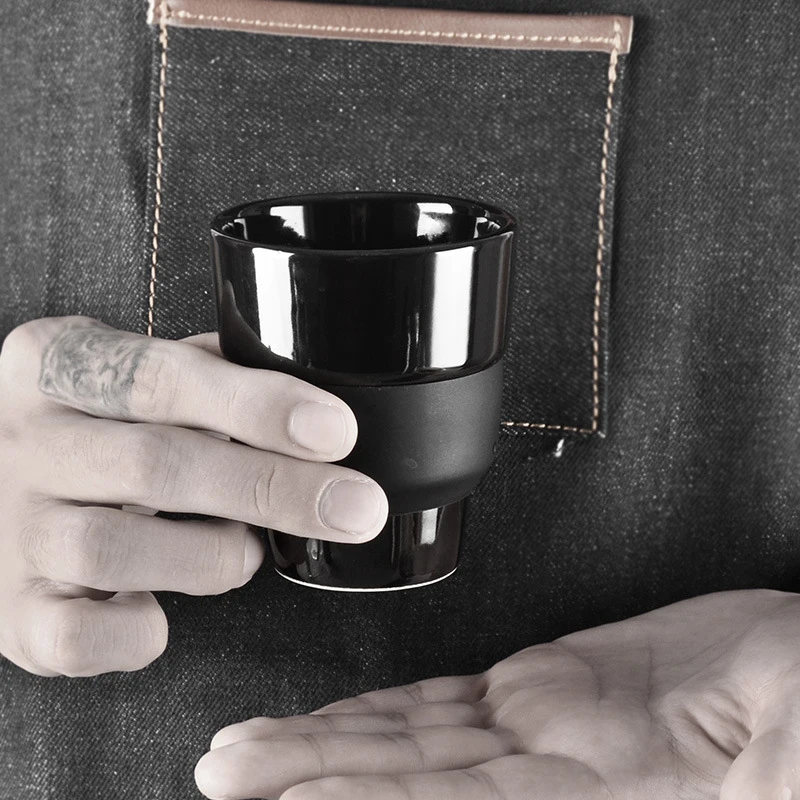 Кофейная чашка бариста для пар 80/160 мл чайник эспрессо в стиле Ins керамика