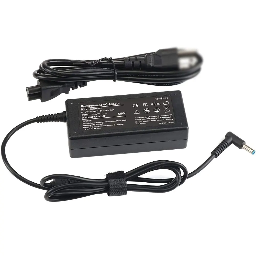 

65W Laptop Charger AC Adapter Power AC Adapter With Power Supply Cord Compatible For HP Chromebook 14 11 G3 G4 X360 Notebook