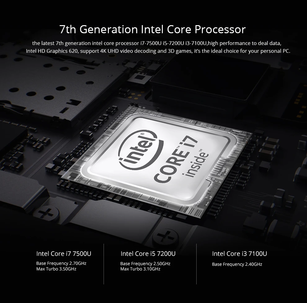Topton безвентиляторный мини ПК Nuc Intel i7 i5 7200U i3 7100U DDR3L память Windows 10 Linux настольный компьютер 4K HTPC HDMI VGA 300M WiFi